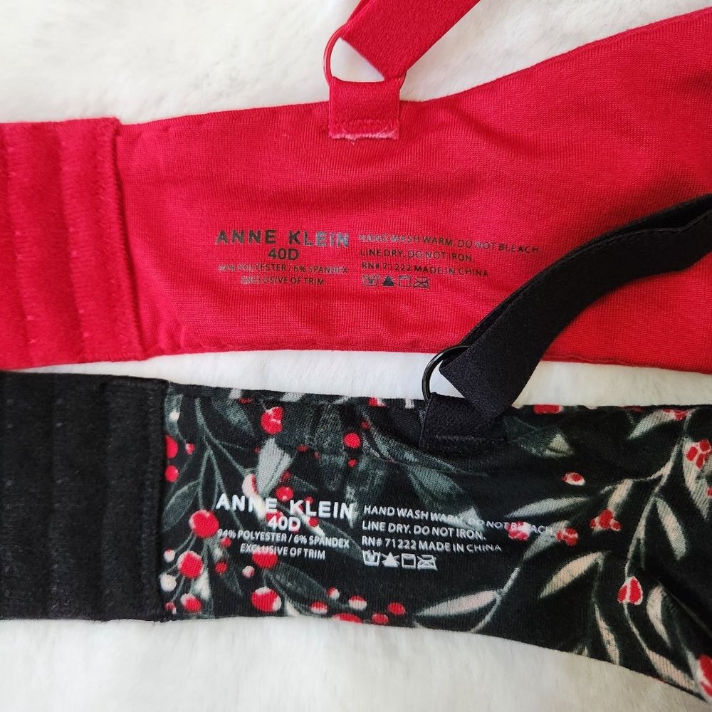 Bundle Anne Klein 2-Pack bra Ultra soft brushed microfiber lightly padded under… - Picture 5 of 7